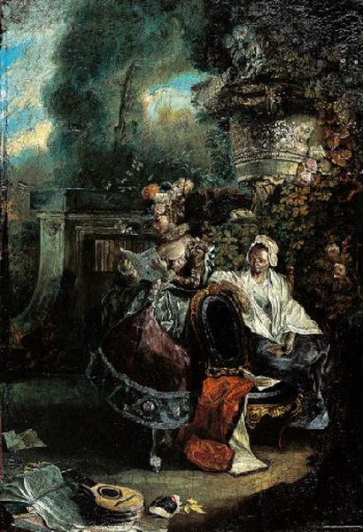 Wikioo.org – L'Encyclopédie des Beaux Arts - Peinture, Oeuvre de Luis Paret Y Alcázar - La Lettre La Carta