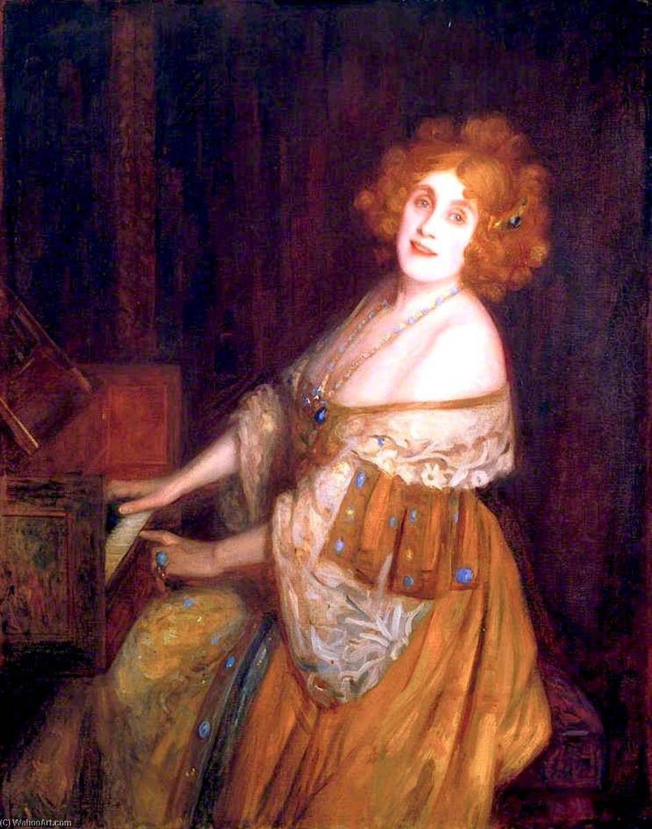 Wikioo.org - The Encyclopedia of Fine Arts - Painting, Artwork by Frank Robinson Daniell - Julia Neilson, as Nell Gwyn in 'Sweet Nell of Old Drury' by Paul Kester