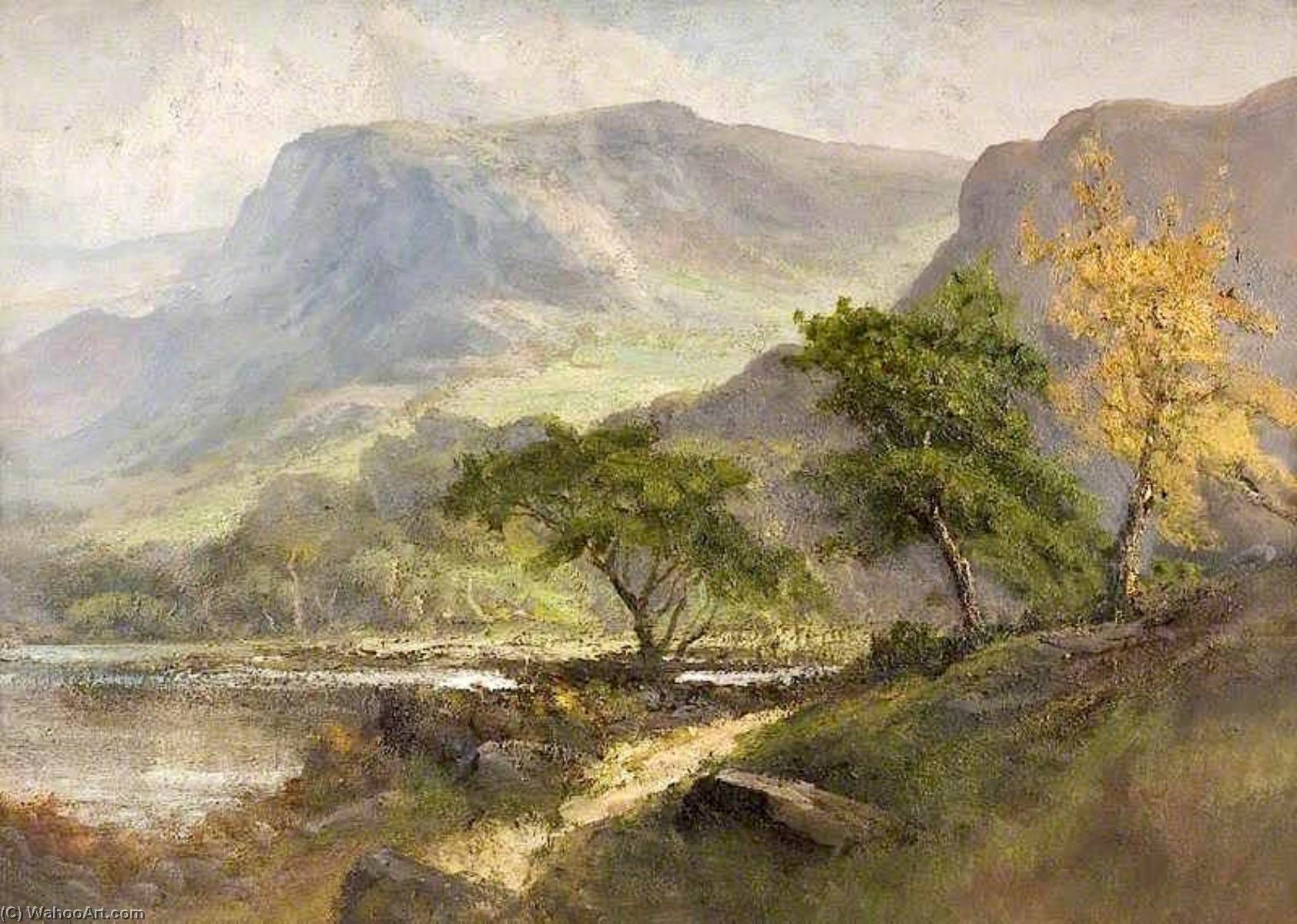 Wikioo.org - The Encyclopedia of Fine Arts - Painting, Artwork by Frank Thomas Carter - Landscape with Hills