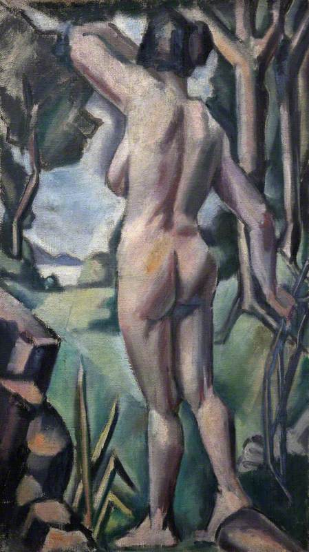 Wikioo.org - The Encyclopedia of Fine Arts - Painting, Artwork by Mainie Jellett - Standing Female Nude