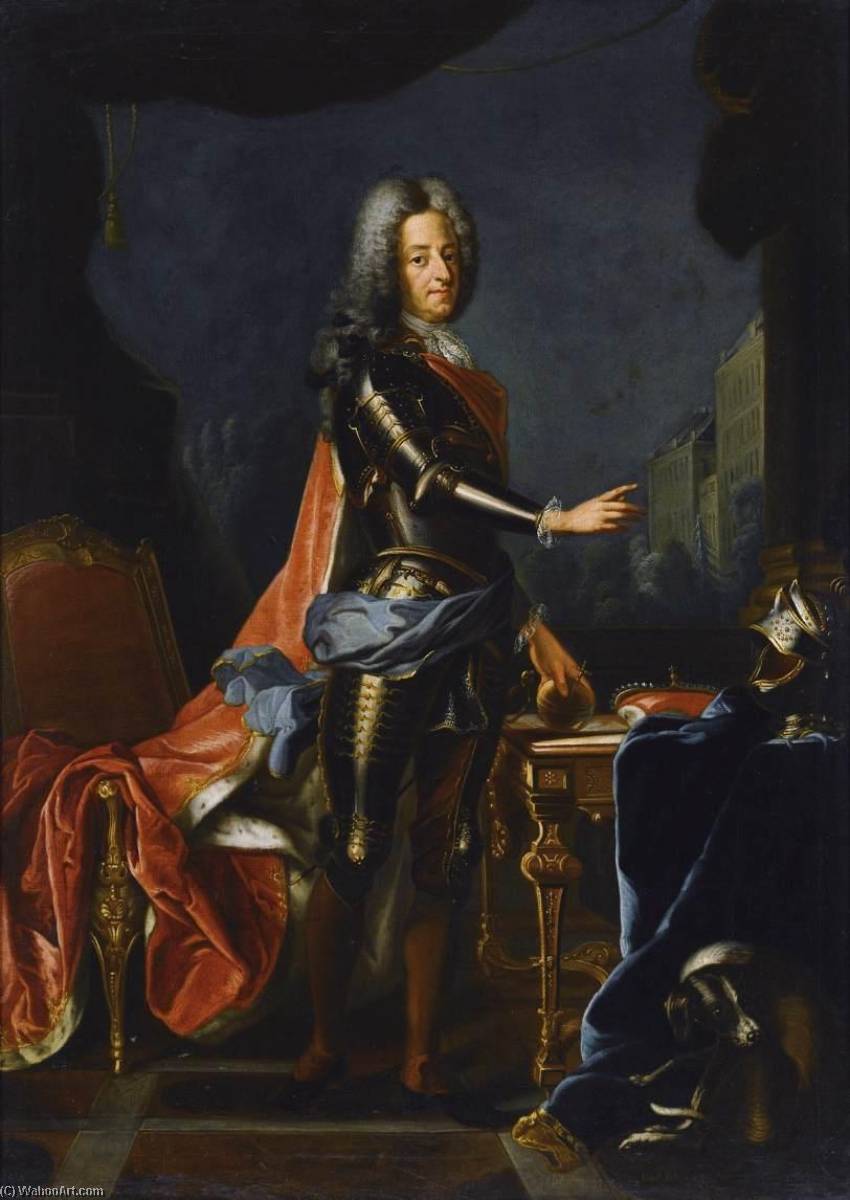 Wikioo.org - The Encyclopedia of Fine Arts - Painting, Artwork by Constantin Netscher - Portrait of King William III of England