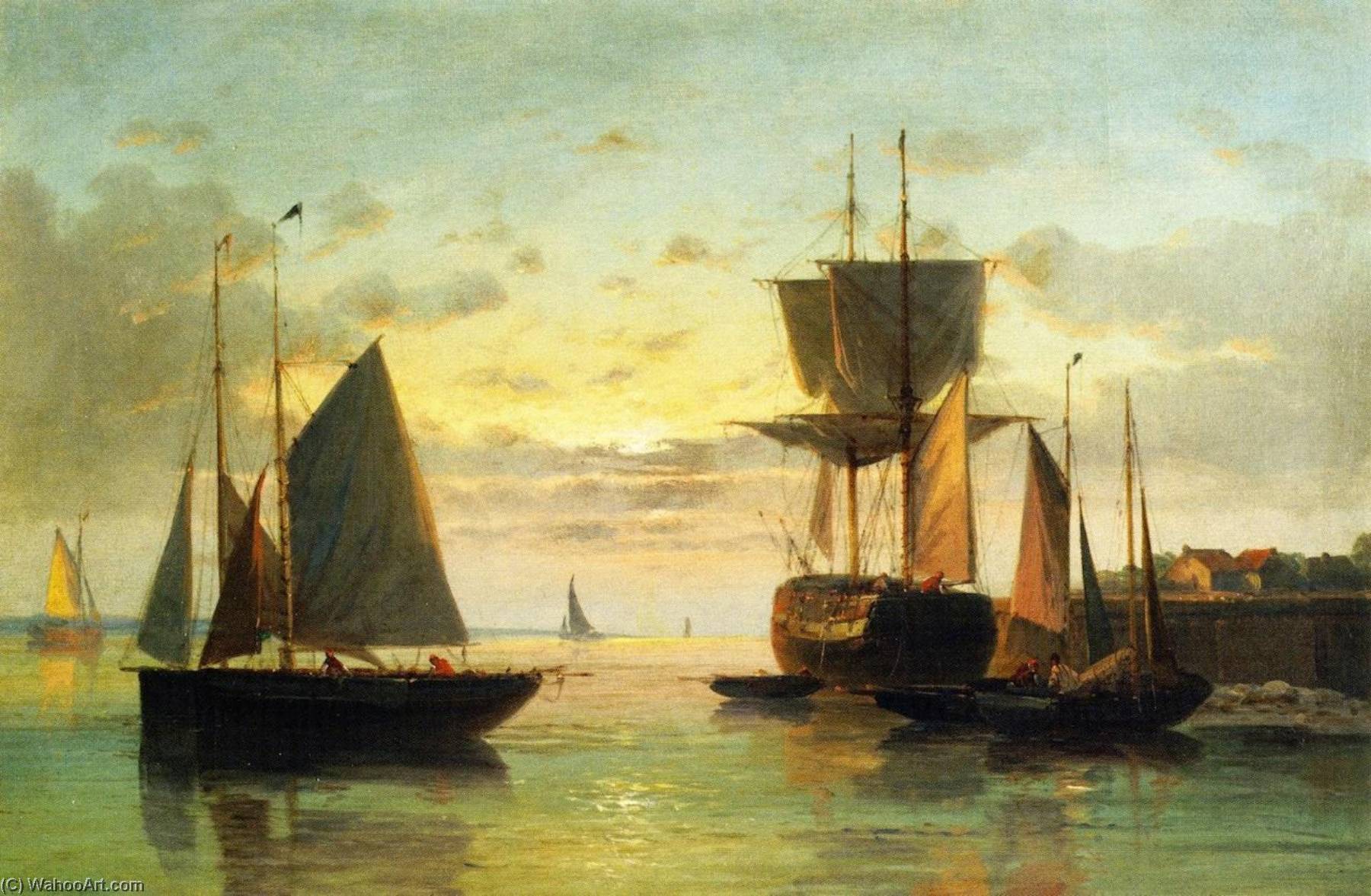 Wikioo.org - The Encyclopedia of Fine Arts - Painting, Artwork by George Herbert Mccord - Morning in the Harbor