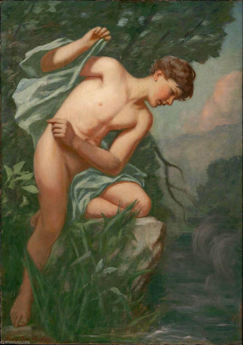 Wikioo.org - The Encyclopedia of Fine Arts - Painting, Artwork by Henry Oliver Walker - Narcissus