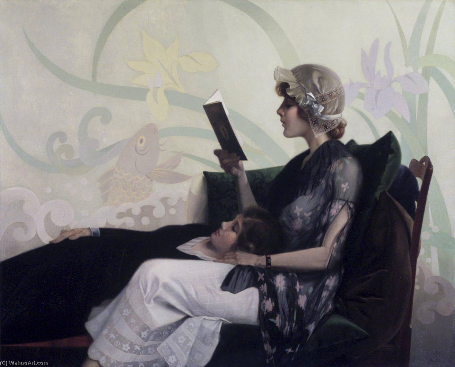 Wikioo.org - The Encyclopedia of Fine Arts - Painting, Artwork by Harry Watrous - Just a Couple of Girls