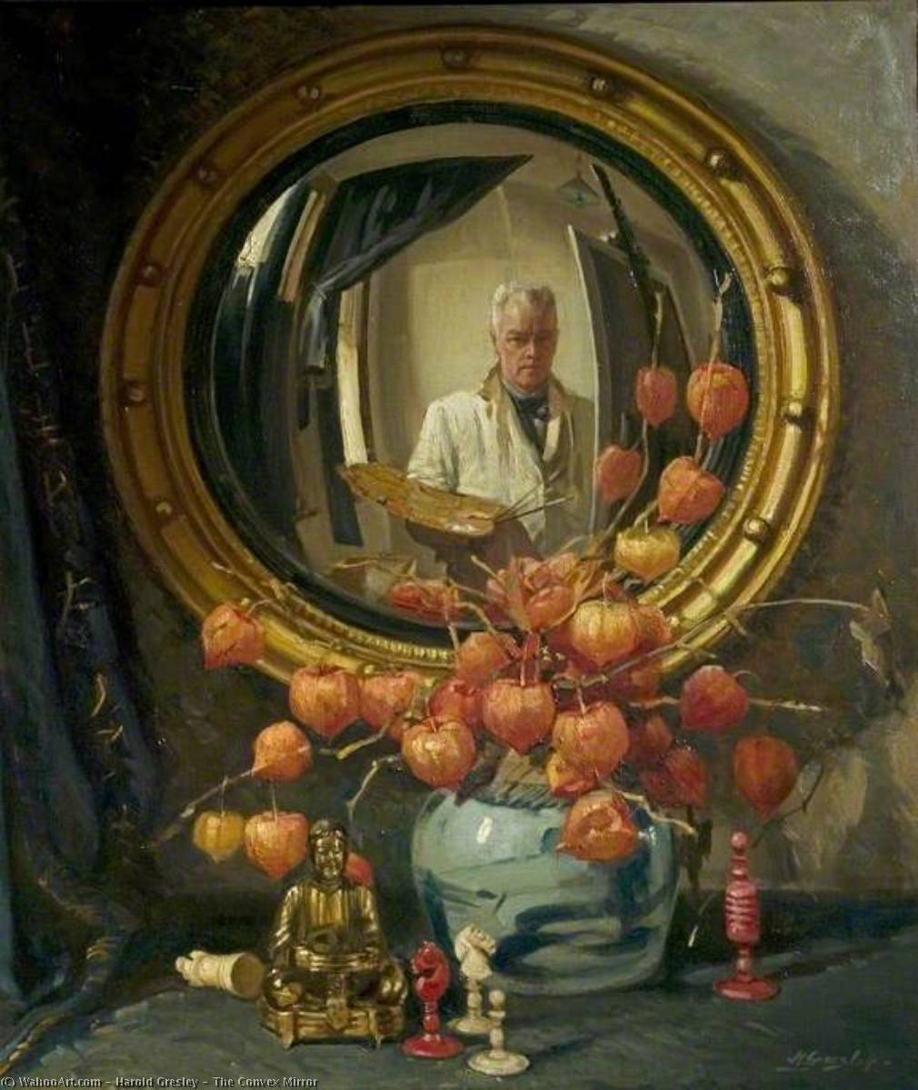 Wikioo.org - The Encyclopedia of Fine Arts - Painting, Artwork by Harold Gresley - The Convex Mirror