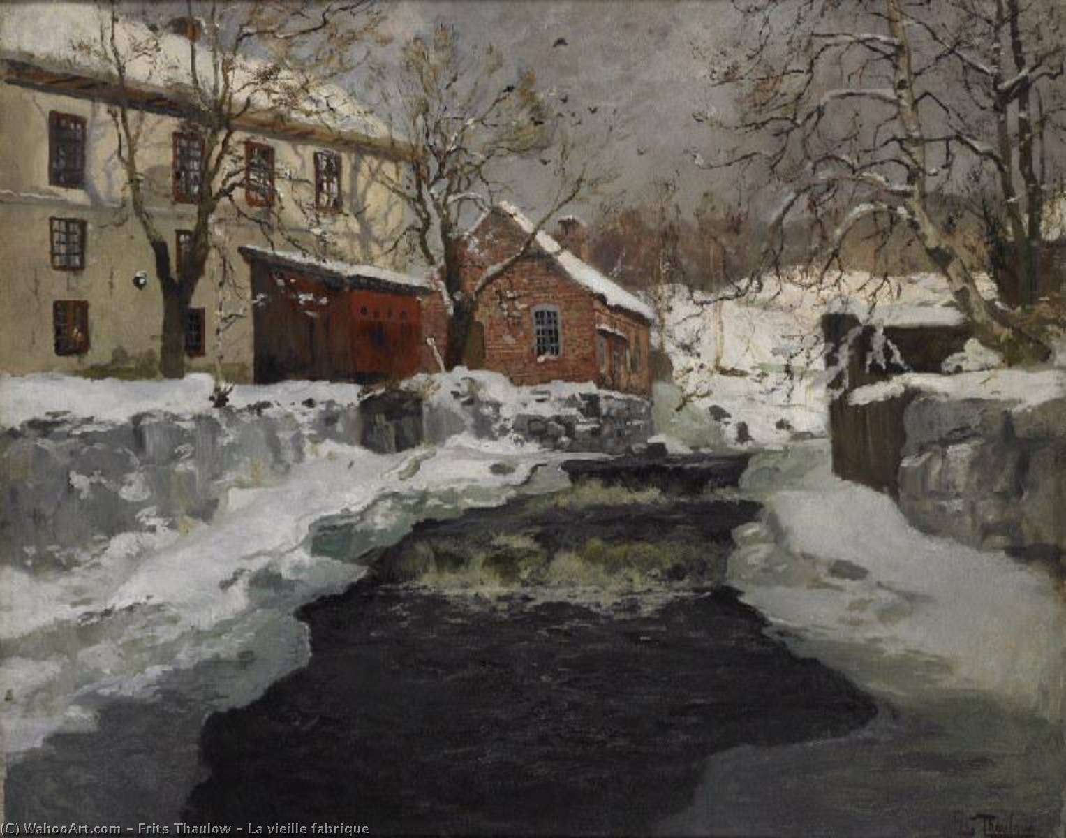 Wikioo.org - The Encyclopedia of Fine Arts - Painting, Artwork by Frits Thaulow - La vieille fabrique