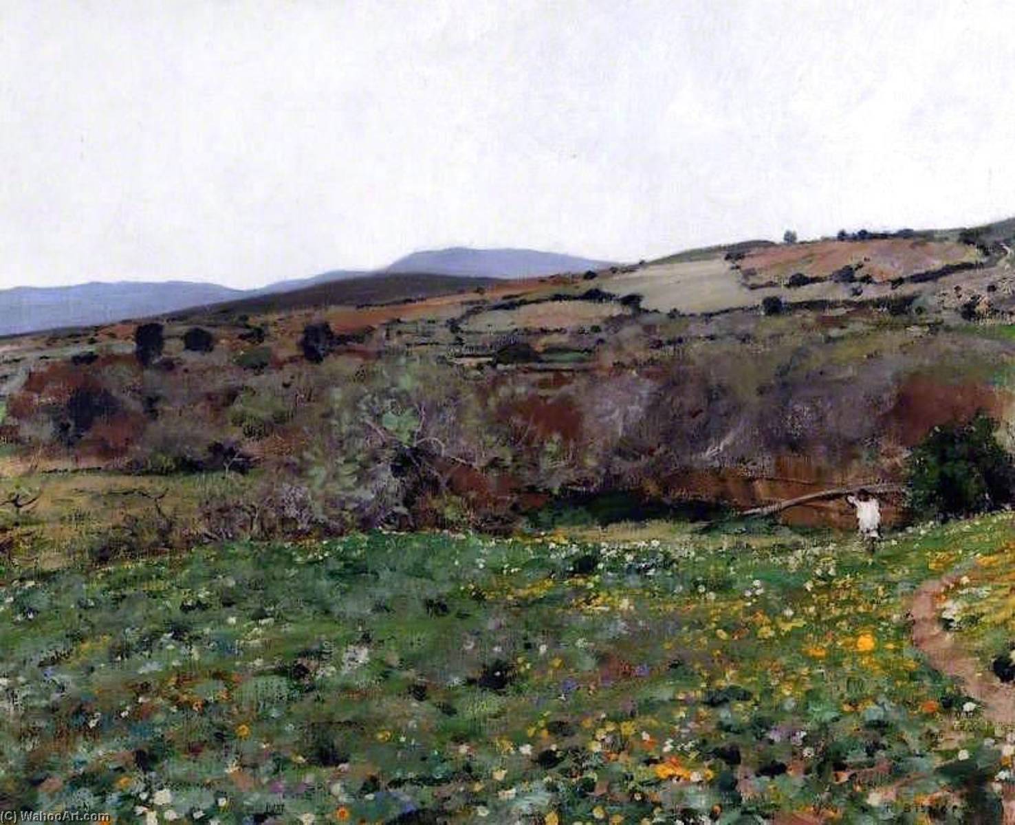 Wikioo.org - The Encyclopedia of Fine Arts - Painting, Artwork by Henry A Bishop - Moroccan Landscape