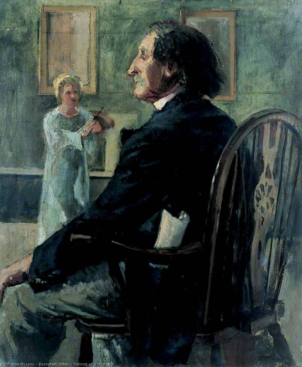Wikioo.org - The Encyclopedia of Fine Arts - Painting, Artwork by Rosemary Allan - Portrait of a Man
