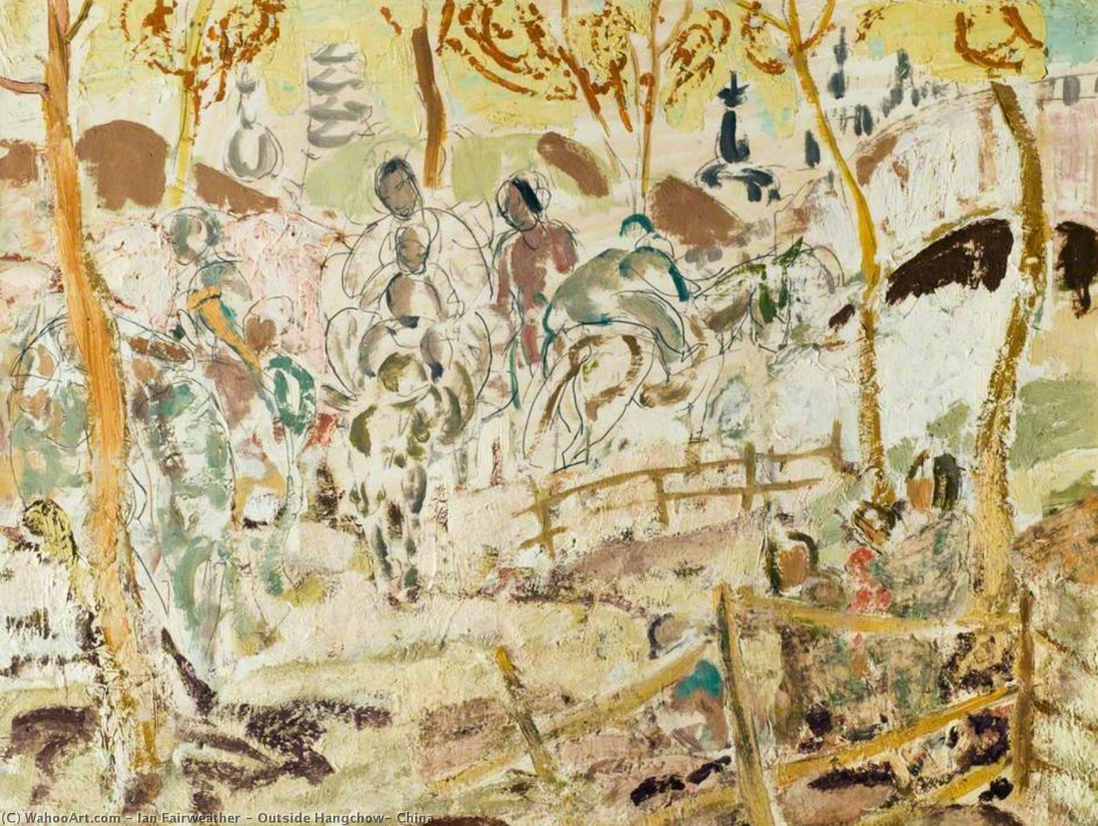Wikioo.org – L'Enciclopedia delle Belle Arti - Pittura, Opere di Ian Fairweather - fuori hangchow , In cina