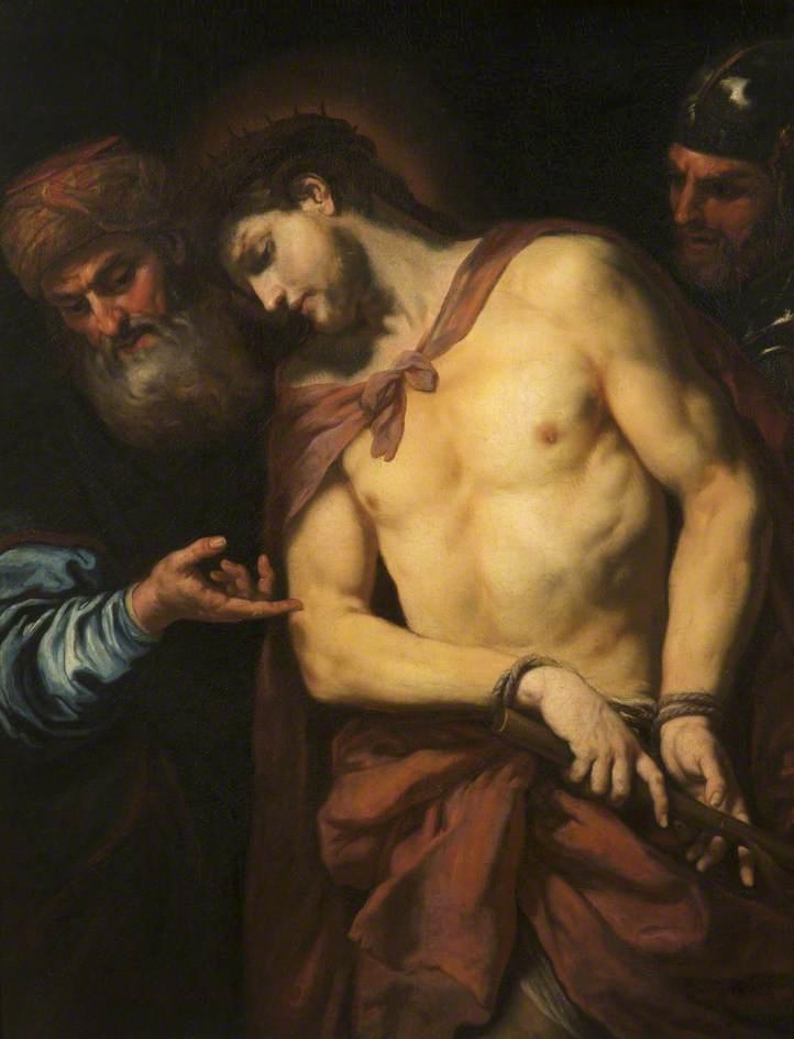 WikiOO.org - Encyclopedia of Fine Arts - Maleri, Artwork Giovanni Battista Langetti - Ecce Homo