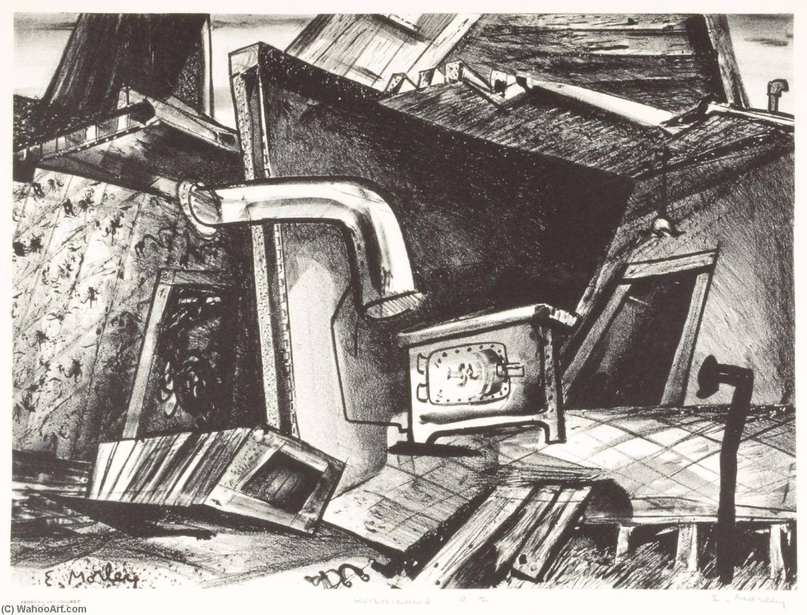 WikiOO.org - Enciclopedia of Fine Arts - Pictura, lucrări de artă Eugene Morley - Hurricane 2