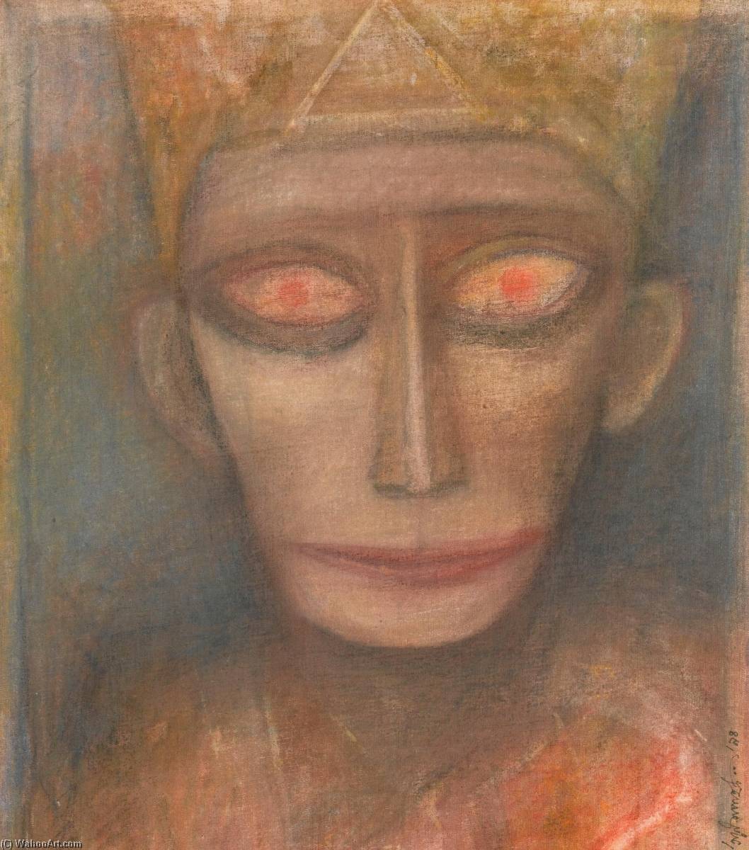 Wikioo.org - The Encyclopedia of Fine Arts - Painting, Artwork by Ganesh Pyne - Untitled (Hanuman)