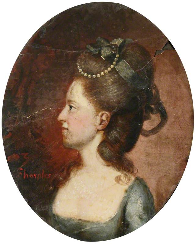 Wikioo.org - The Encyclopedia of Fine Arts - Painting, Artwork by James Sharples - Portrait of an Unknown Lady