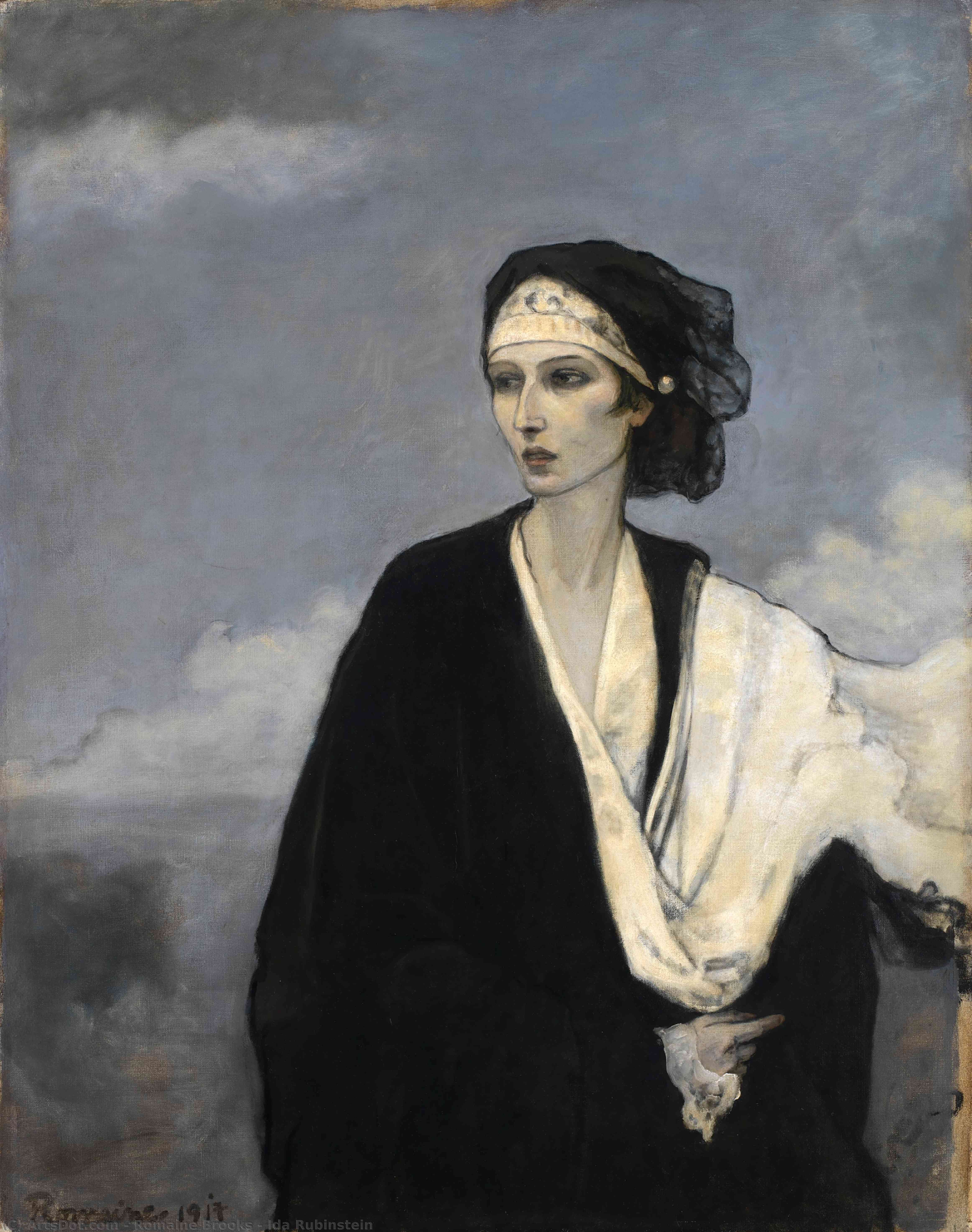 Wikioo.org - The Encyclopedia of Fine Arts - Painting, Artwork by Romaine Brooks - Ida Rubinstein