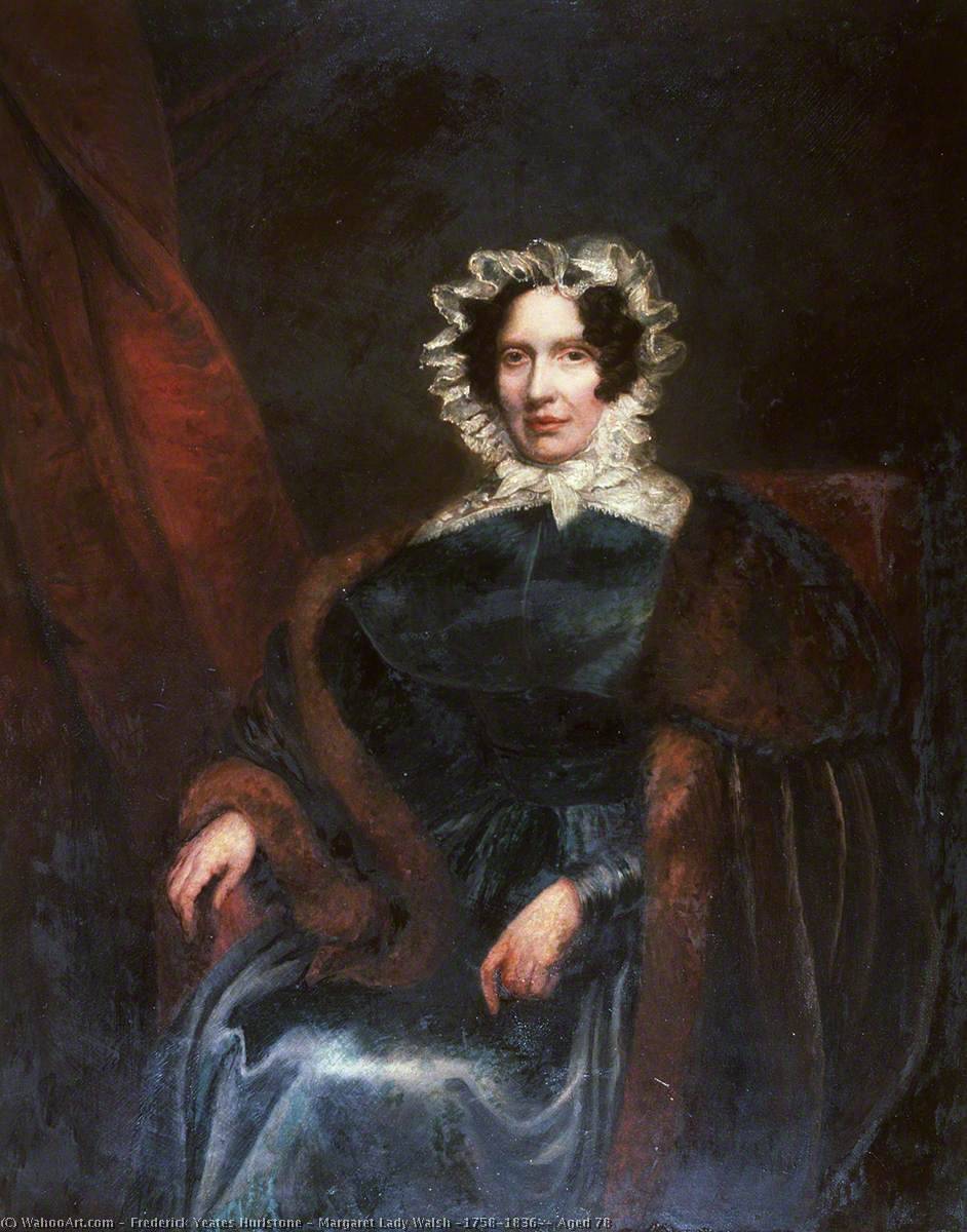 Wikioo.org - The Encyclopedia of Fine Arts - Painting, Artwork by Frederick Yeates Hurlstone - Margaret Lady Walsh (1758–1836), Aged 78