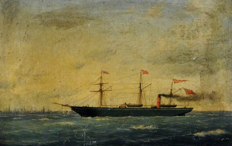 Wikioo.org - The Encyclopedia of Fine Arts - Painting, Artwork by Carl Emil Baagøe - SS 'Gertrude'
