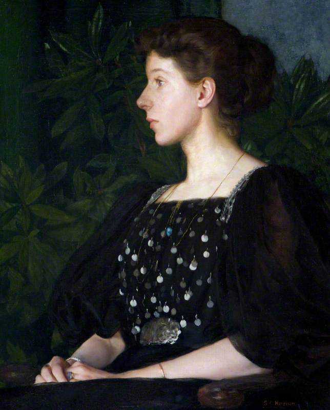 Wikioo.org - The Encyclopedia of Fine Arts - Painting, Artwork by Sarah Cecilia Harrison - Portrait of a Lady
