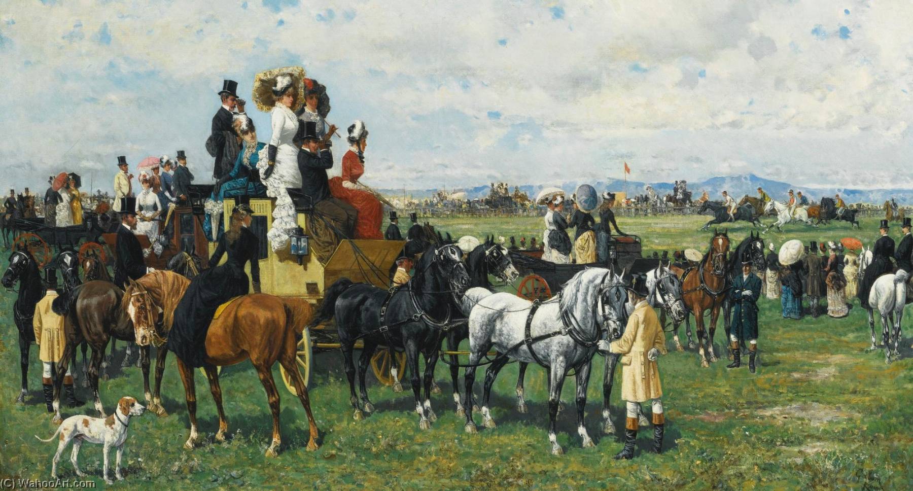 Wikioo.org - The Encyclopedia of Fine Arts - Painting, Artwork by Giuseppe Gabani - The Derby Reale