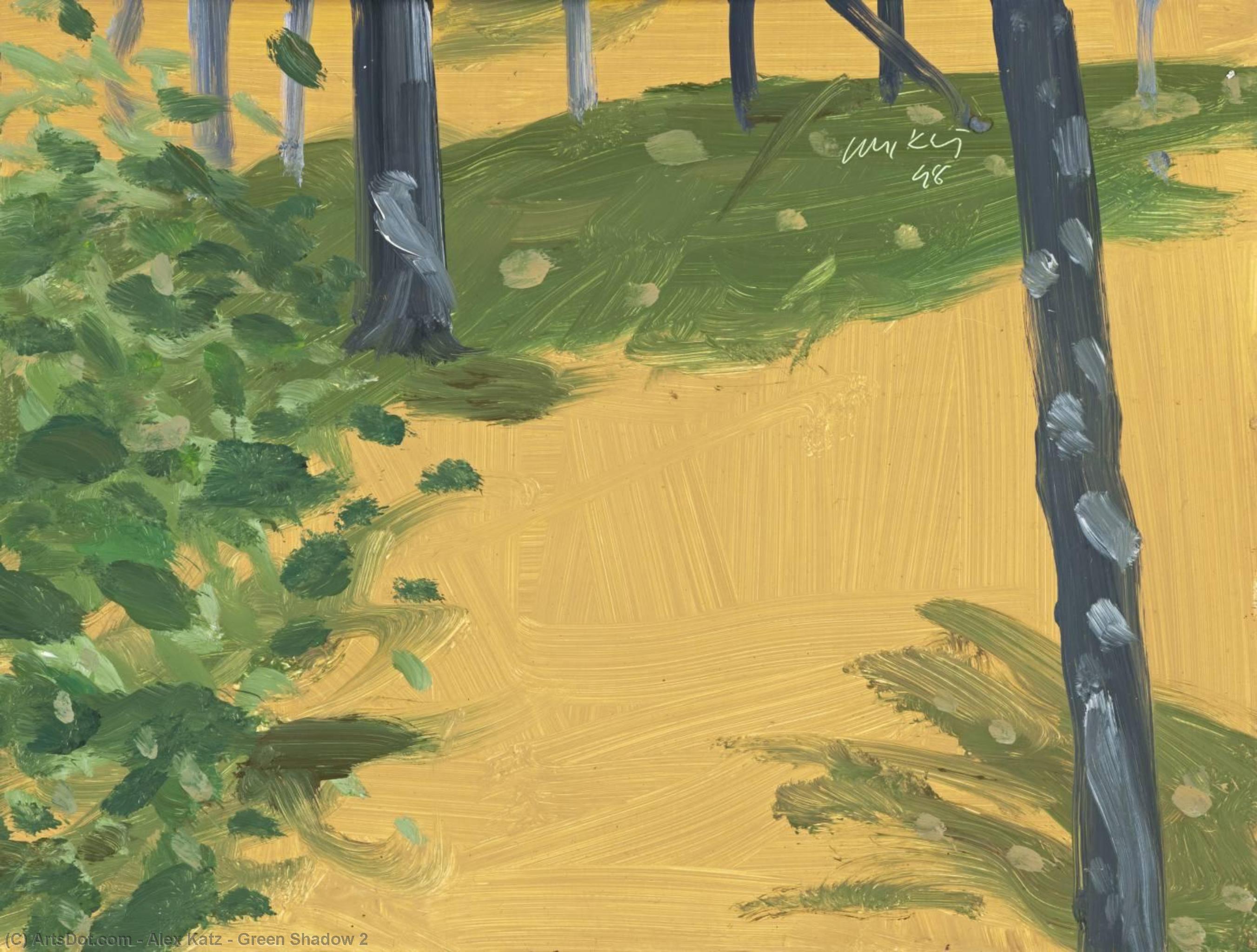 Wikioo.org - The Encyclopedia of Fine Arts - Painting, Artwork by Alex Katz - Green Shadow 2