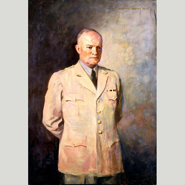 Wikioo.org - The Encyclopedia of Fine Arts - Painting, Artwork by Augustus Vincent Tack - Dwight D. Eisenhower