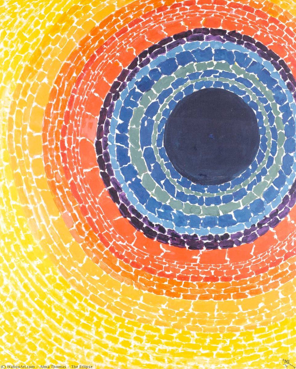 Wikioo.org - The Encyclopedia of Fine Arts - Painting, Artwork by Alma Thomas - The Eclipse