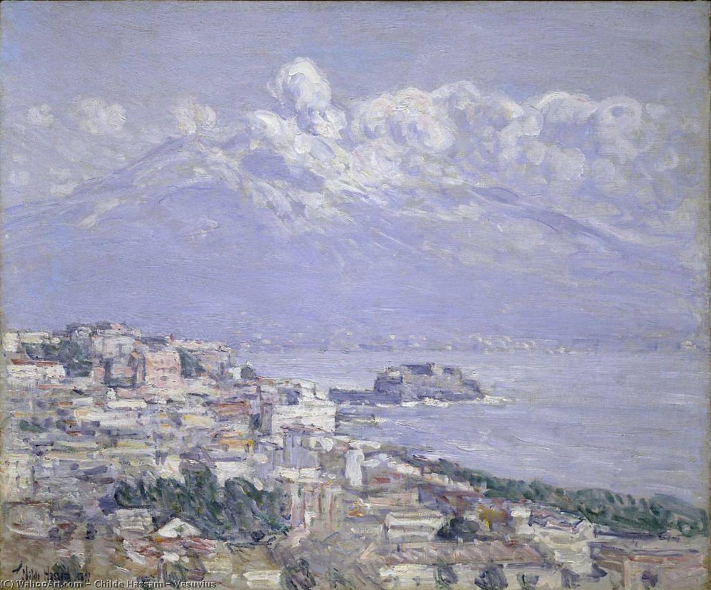 WikiOO.org - Encyclopedia of Fine Arts - Lukisan, Artwork Frederick Childe Hassam - Vesuvius