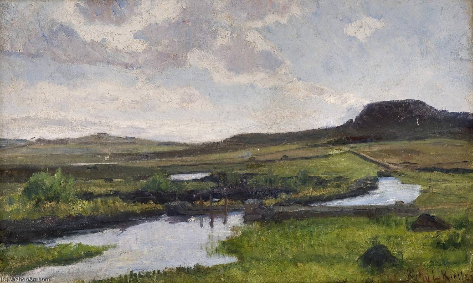 Wikioo.org - The Encyclopedia of Fine Arts - Painting, Artwork by Kitty Kielland - Landscape from Jæren