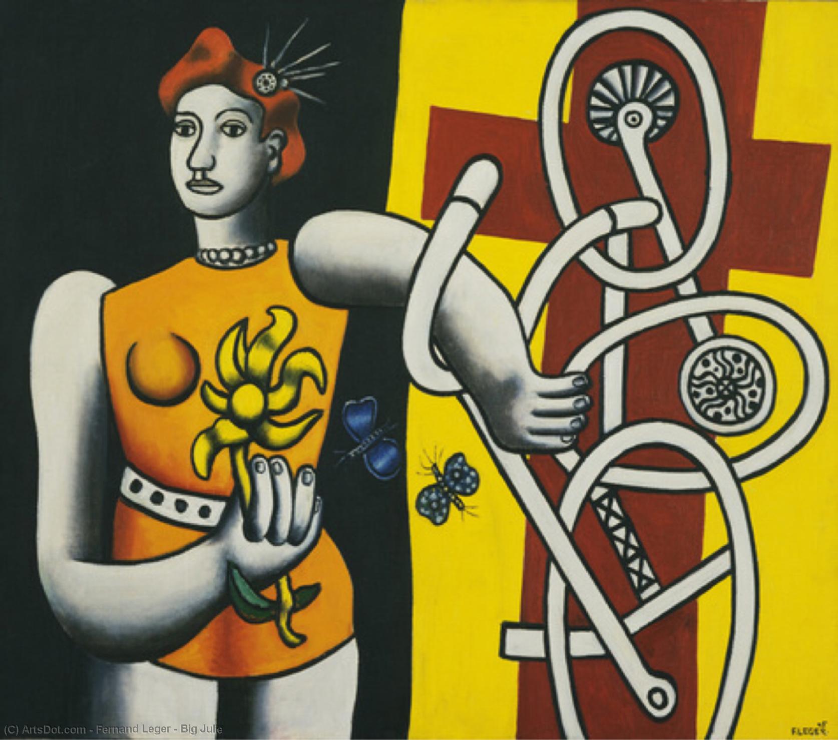 Wikioo.org - The Encyclopedia of Fine Arts - Painting, Artwork by Fernand Leger - Big Julie
