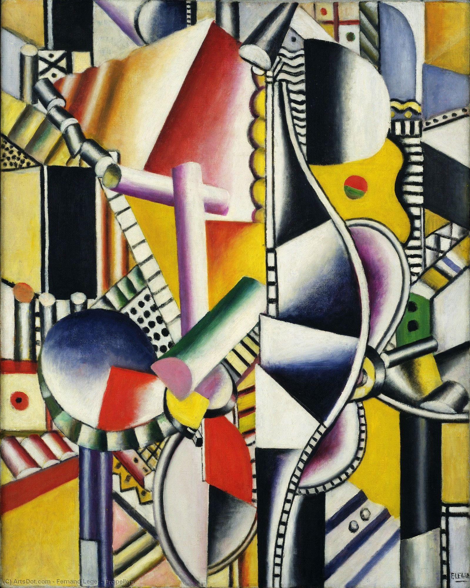 Wikioo.org - The Encyclopedia of Fine Arts - Painting, Artwork by Fernand Leger - Propellers
