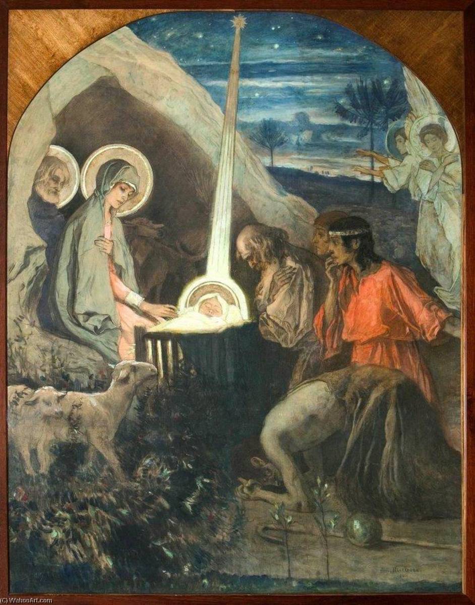 Wikioo.org - Bách khoa toàn thư về mỹ thuật - Vẽ tranh, Tác phẩm nghệ thuật Mikhail Vasilevich Nesterov - The Nativity