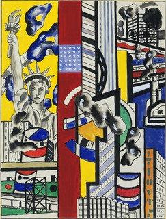 Wikioo.org - The Encyclopedia of Fine Arts - Painting, Artwork by Fernand Leger - Study for Cinematic Mural, Study II