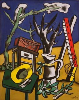 Wikioo.org - The Encyclopedia of Fine Arts - Painting, Artwork by Fernand Leger - Landscape with Yellow Hat