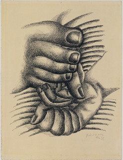 WikiOO.org - Encyclopedia of Fine Arts - Maalaus, taideteos Fernand Leger - Foot and Hands