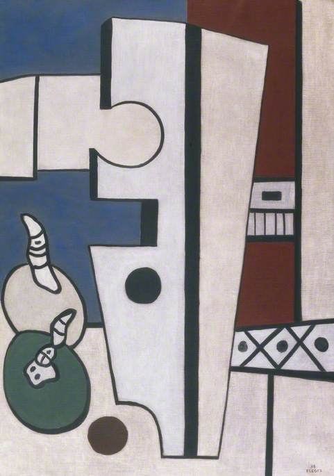 Wikioo.org - The Encyclopedia of Fine Arts - Painting, Artwork by Fernand Leger - Composition with Fruit