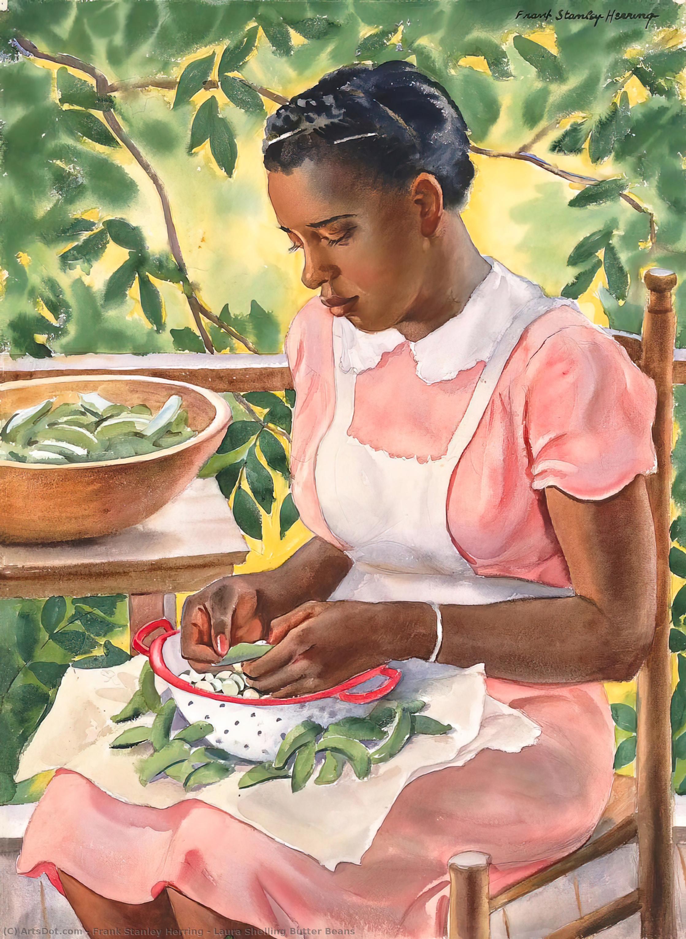 Wikioo.org - The Encyclopedia of Fine Arts - Painting, Artwork by Frank Stanley Herring - Laura Shelling Butter Beans