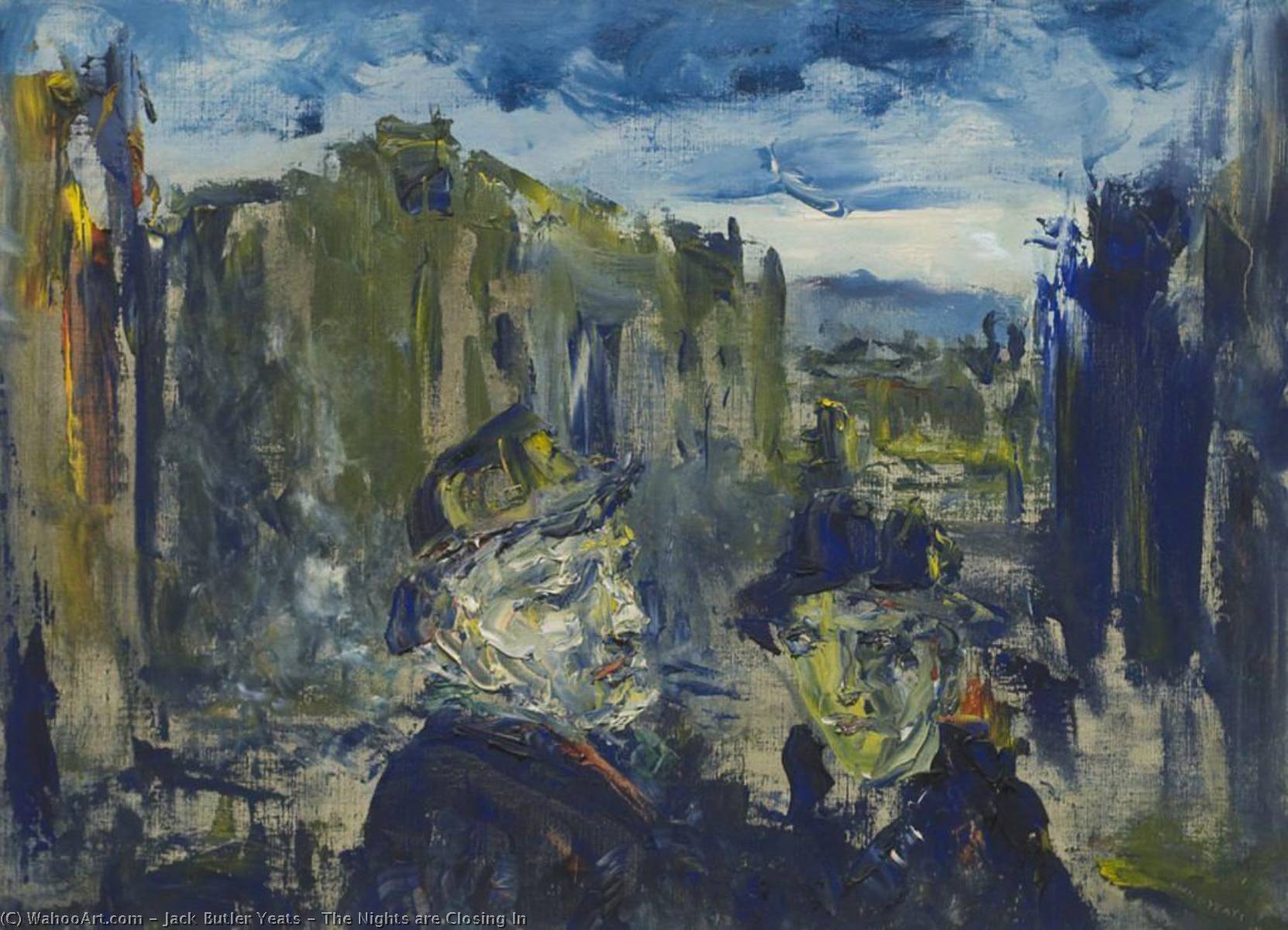 Wikioo.org - The Encyclopedia of Fine Arts - Painting, Artwork by Jack Butler Yeats - The Nights are Closing In