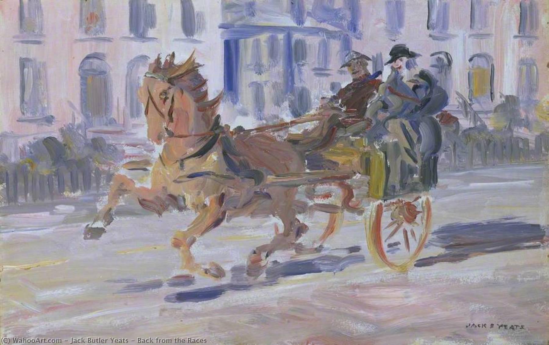 Wikioo.org - The Encyclopedia of Fine Arts - Painting, Artwork by Jack Butler Yeats - Back from the Races