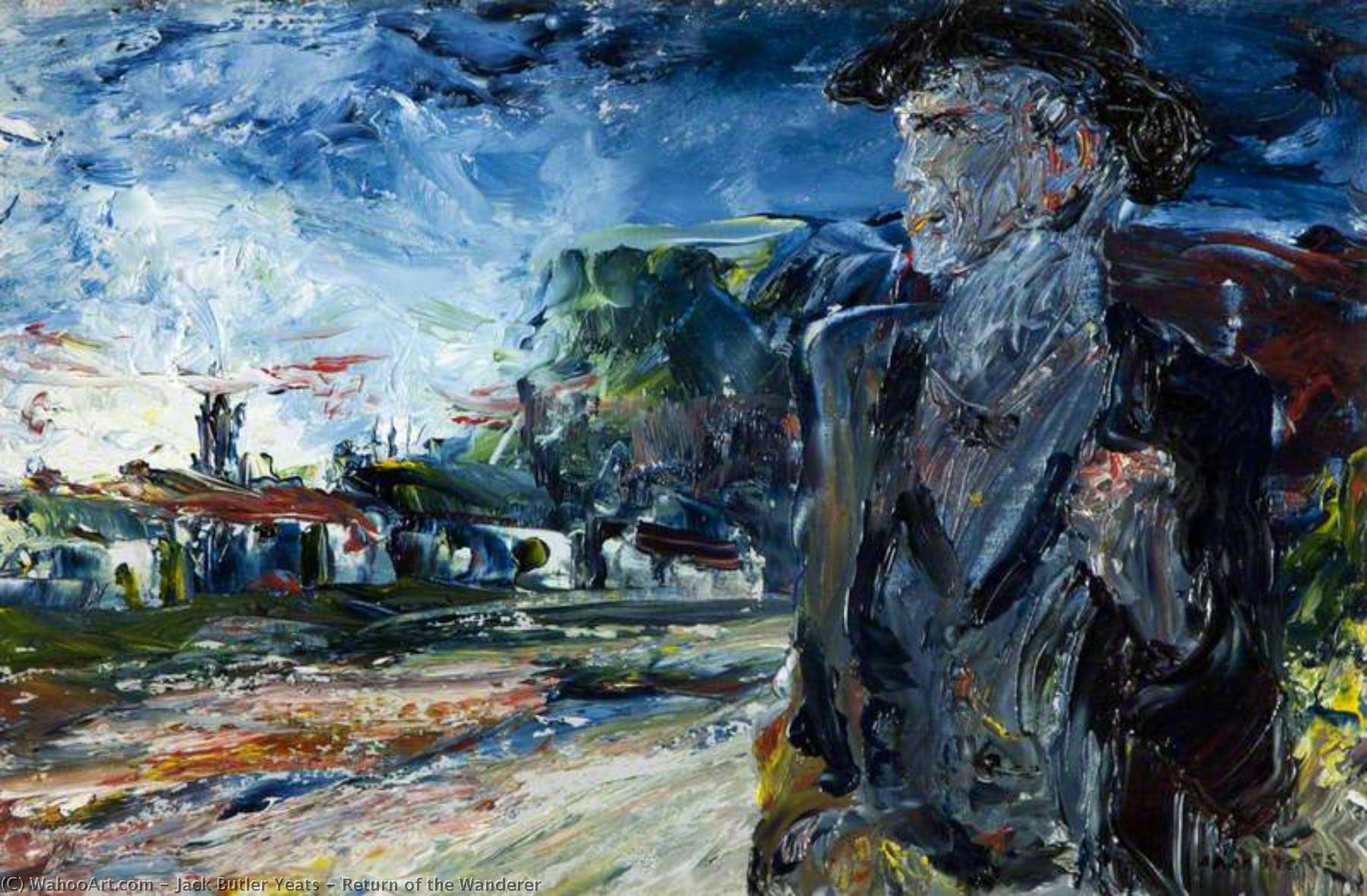 Wikioo.org - The Encyclopedia of Fine Arts - Painting, Artwork by Jack Butler Yeats - Return of the Wanderer