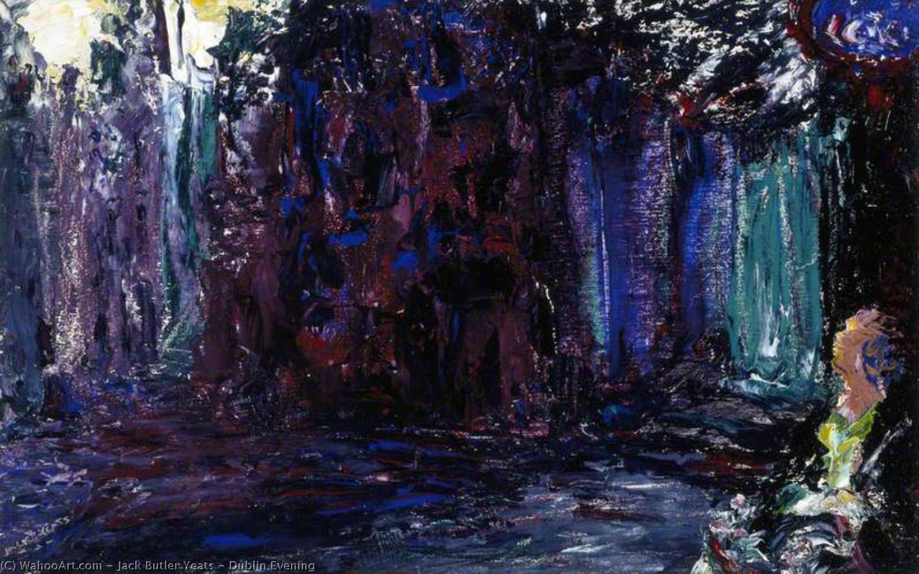 Wikioo.org - The Encyclopedia of Fine Arts - Painting, Artwork by Jack Butler Yeats - Dublin Evening