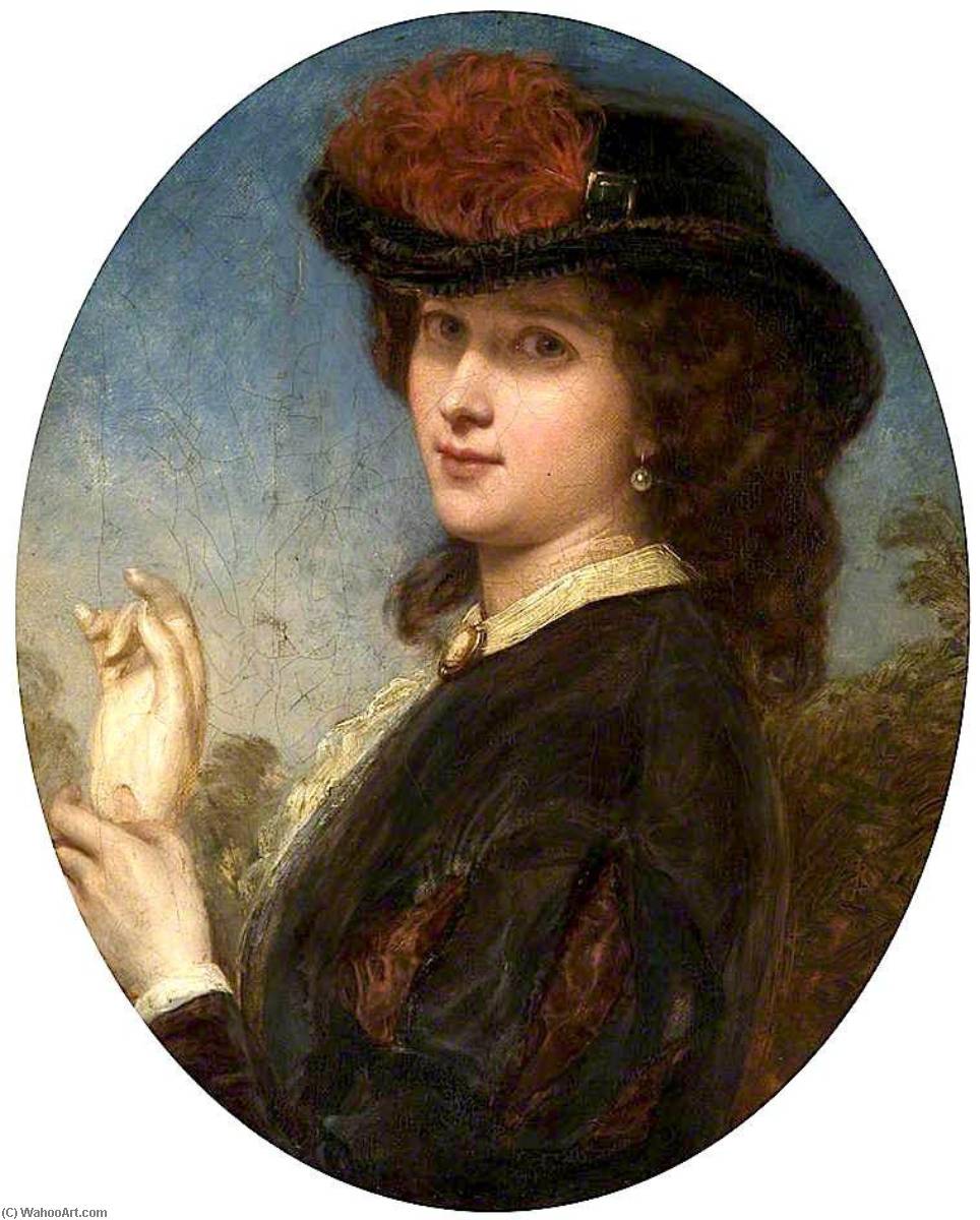 Wikioo.org - The Encyclopedia of Fine Arts - Painting, Artwork by John Robert Dicksee - Lady with a Glove