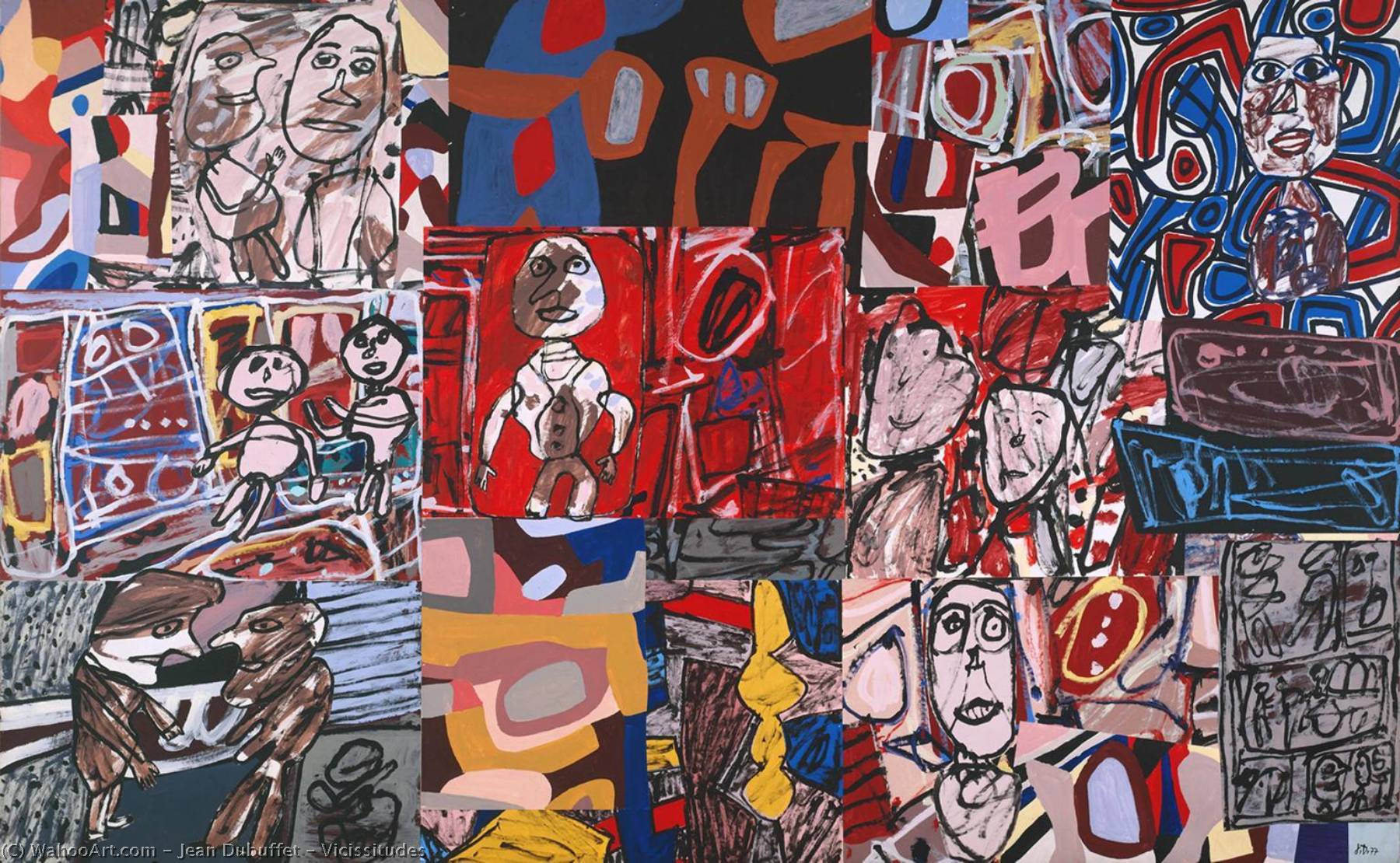 Wikioo.org - The Encyclopedia of Fine Arts - Painting, Artwork by Jean Philippe Arthur Dubuffet - Vicissitudes