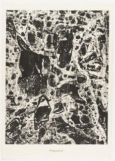 Wikioo.org - The Encyclopedia of Fine Arts - Painting, Artwork by Jean Philippe Arthur Dubuffet - Soil organs (Orgues du sol) from the portfolio Waters, Stones, Sand (Eaux, Pierres, Sable) from Phenomena (Les Phénomènes)