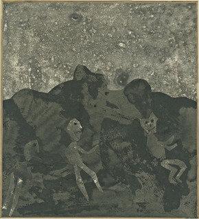 Wikioo.org – La Enciclopedia de las Bellas Artes - Pintura, Obras de arte de Jean Philippe Arthur Dubuffet - Negro Tierra ( Terrenos noires )