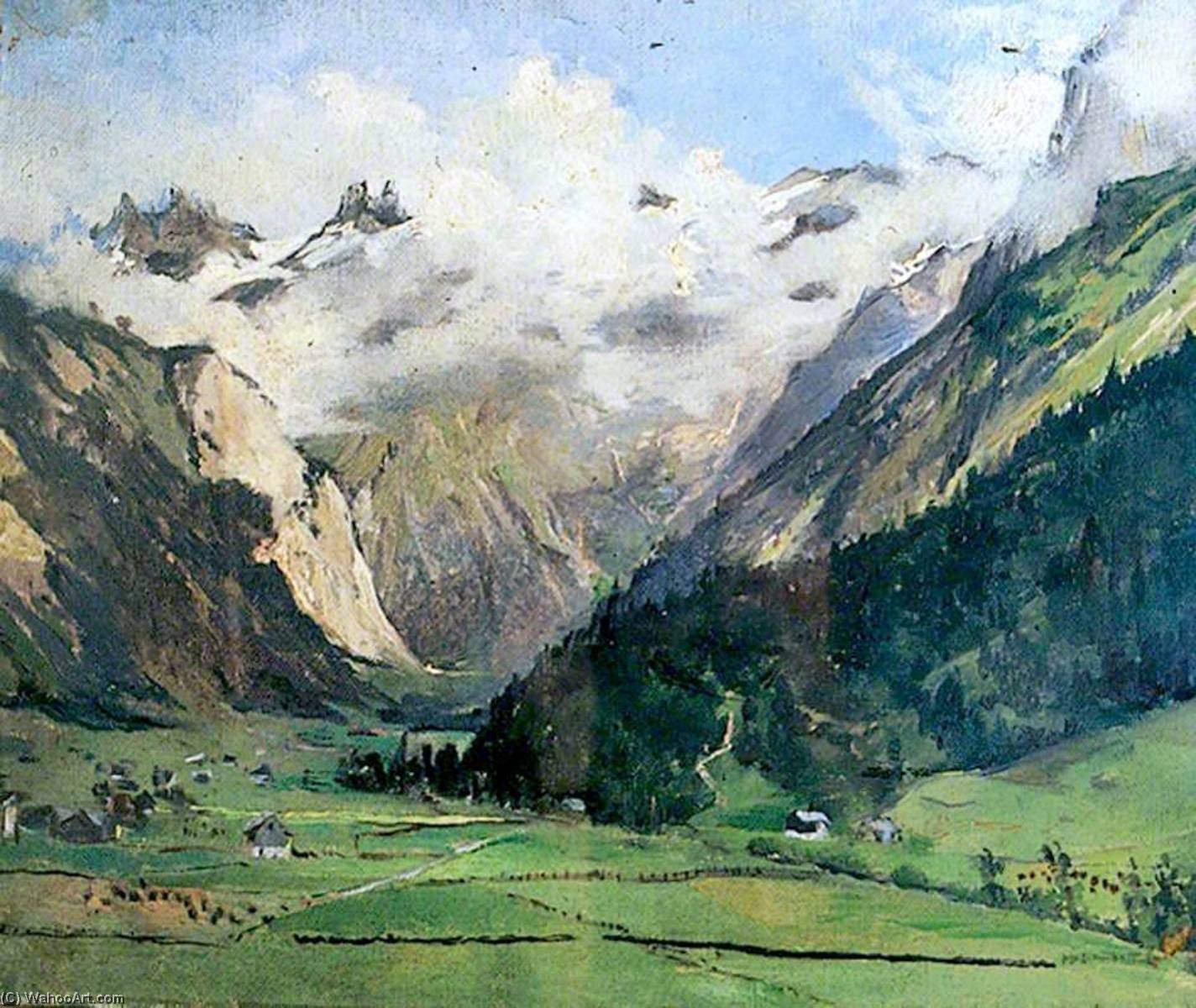 Wikioo.org - The Encyclopedia of Fine Arts - Painting, Artwork by Sarah Paxton Bell Dodson - Engelberg, Switzerland