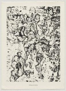 Wikioo.org - The Encyclopedia of Fine Arts - Painting, Artwork by Jean Philippe Arthur Dubuffet - Mud and Ravines (Boue et ravines) from the portfolio Theater of the Earth (Théâtre du sol) from Phenomena (Les Phénomènes)