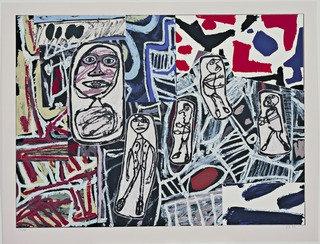 WikiOO.org - Encyclopedia of Fine Arts - Lukisan, Artwork Jean Philippe Arthur Dubuffet - Memorable Facts III (Fiats mémorables III) from the series Memorable Facts