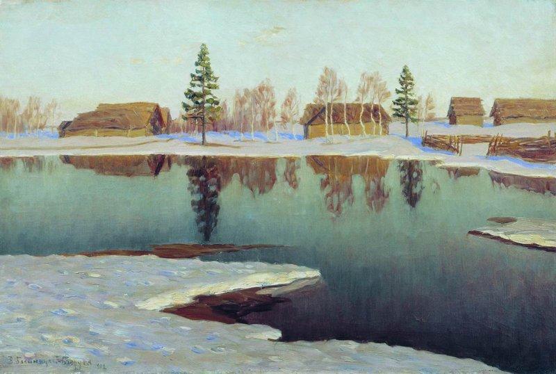Wikioo.org - The Encyclopedia of Fine Arts - Painting, Artwork by Vitold Bilianitsky Birulia - Early Spring