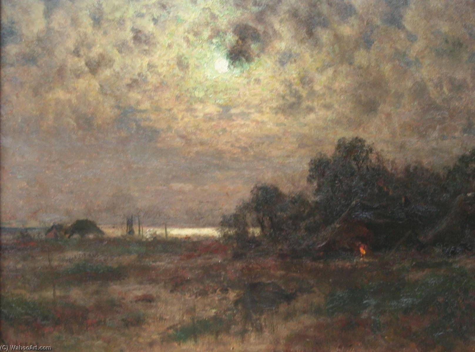 Wikioo.org - The Encyclopedia of Fine Arts - Painting, Artwork by Walter Moras - Moonrise