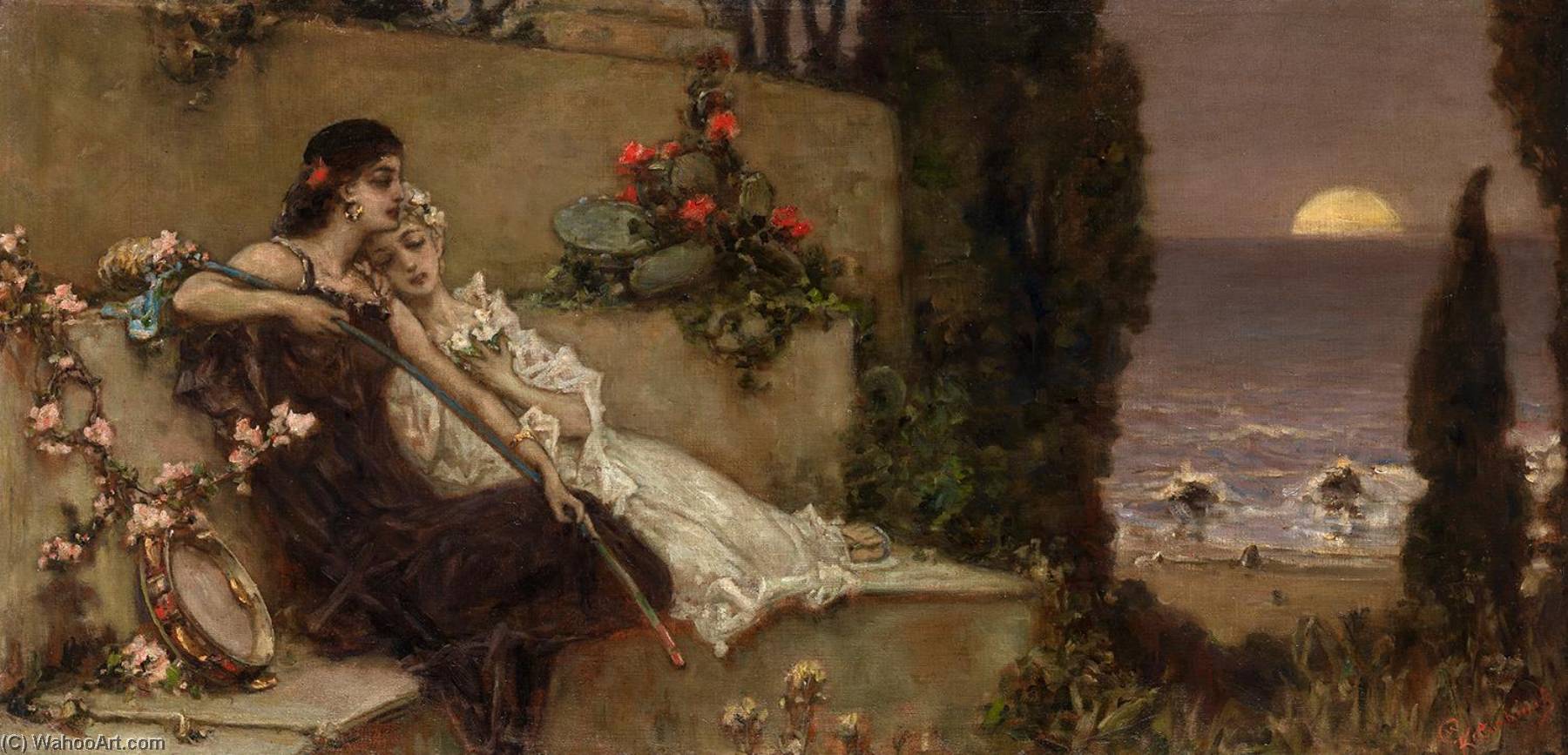 Wikioo.org - The Encyclopedia of Fine Arts - Painting, Artwork by Wilhelm Kotarbinski - Morning Silence
