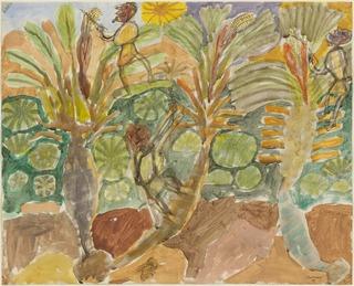 WikiOO.org – 美術百科全書 - 繪畫，作品 Jean Philippe Arthur Dubuffet - 授粉 的 棕榈树 ( Fécondation 梅 palmiers的 )
